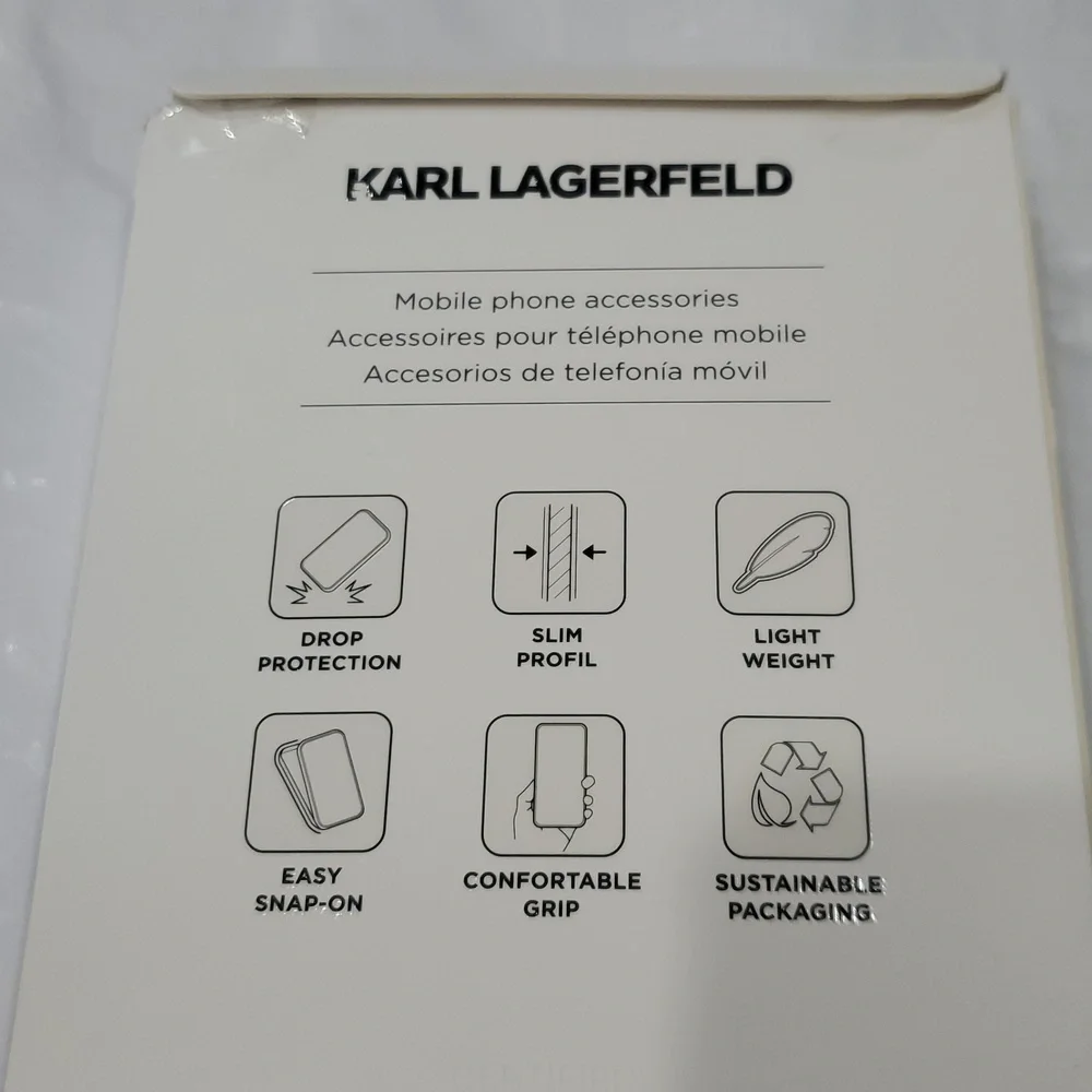 Karl Lagerfeld‎ iPhone 16 Pro Karl Chou chou KL logo slim profile phone case new